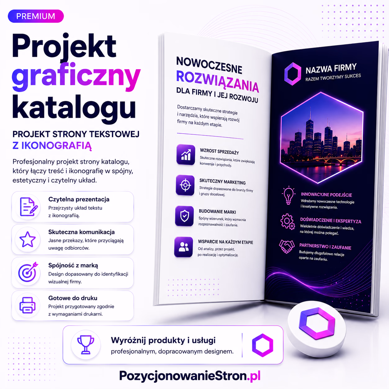 Projekt graficzny katalogu – PROJEKT STRONY TEKSTOWEJ Z IKONOFOGRAFIKĄ