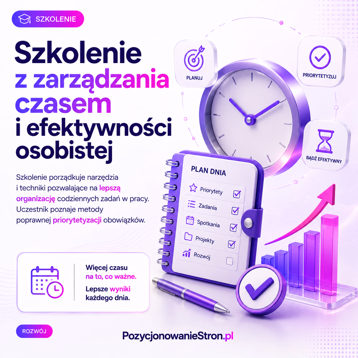 Szkolenie z zarządzania czasem i efektywności osobistej
