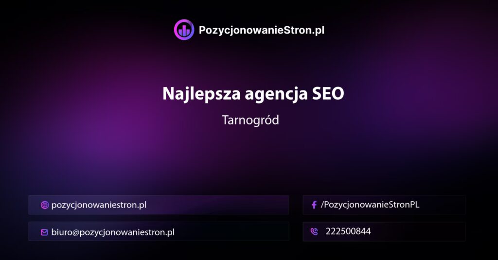 najlepsza agencja seo Tarnogród