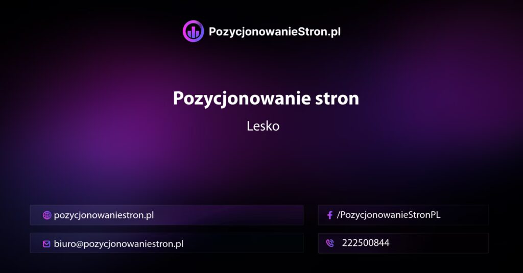 Pozycjonowanie stron Lesko