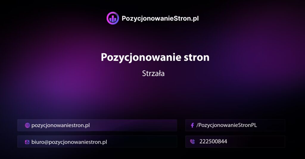 Pozycjonowanie stron Strzała