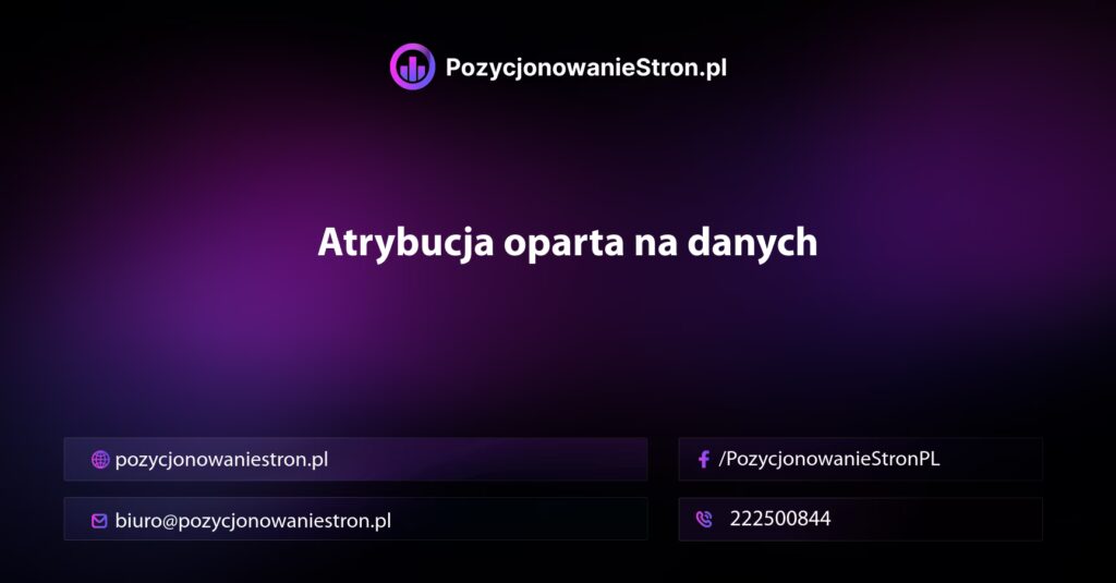 Atrybucja oparta na danych