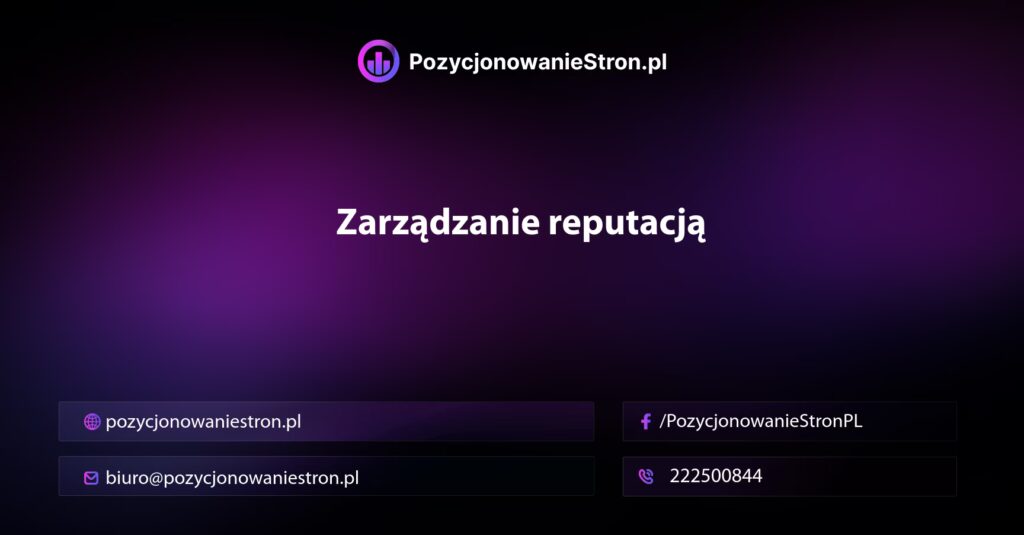 Zarządzanie reputacją