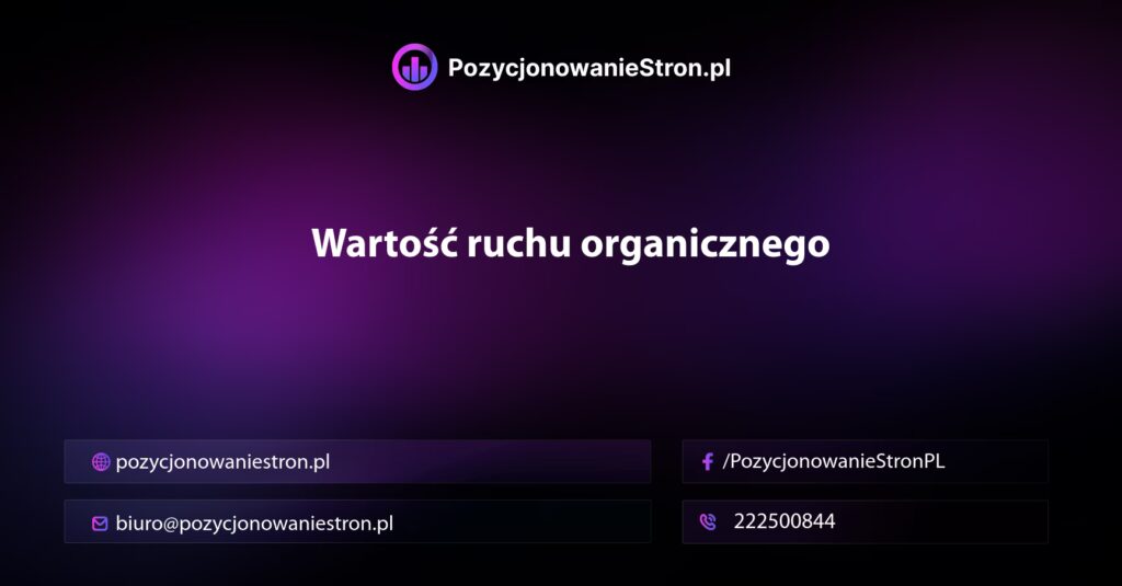Wartość ruchu organicznego