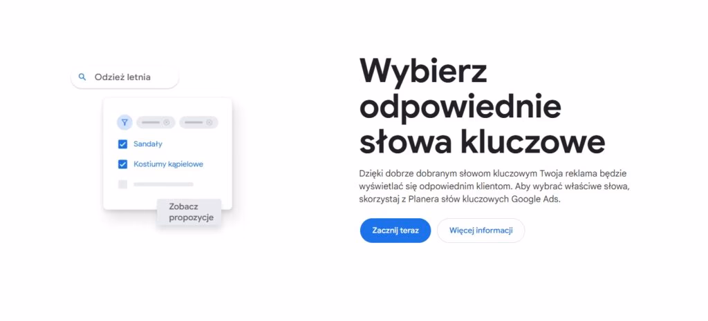 Wybór odpowiednich słów kluczowych - pozycjonowanie stron Nowe Miasto nad Pilicą