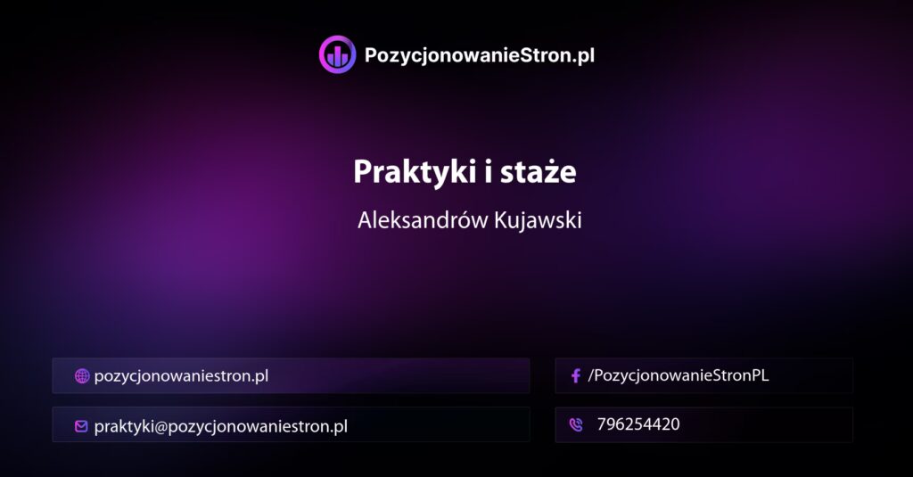 Praktyki i staże w Aleksandrowie Kujawskim