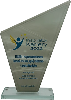 Statuetka Inspirator Kariery 2022 w kategorii Współpraca międzynarodowa